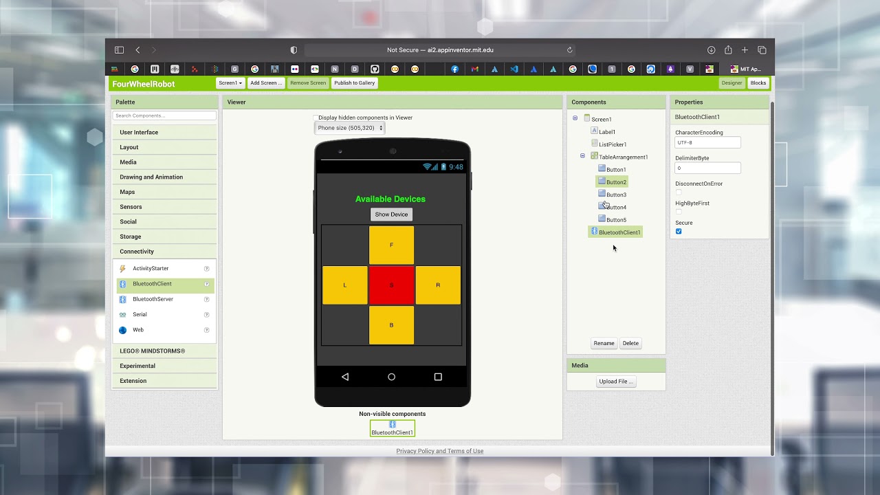 Робот с управлением по Bluetooth, использующий Arduino Uno и MIT APP Inventor.