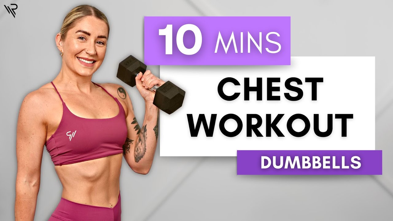 10 Min Dumbbell CHEST workout (Beginner Friendly)