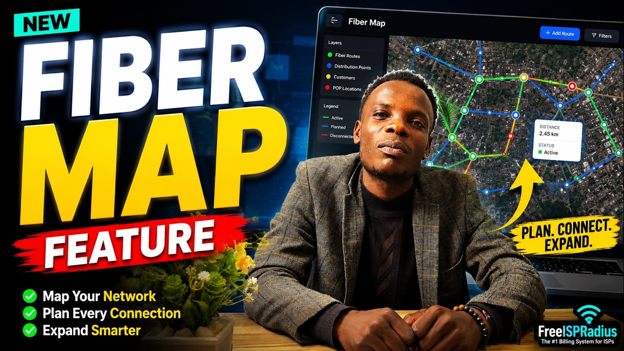 Map Your Fiber Network Tha Smart way WIth Freeispradius-PPPoE Billing System