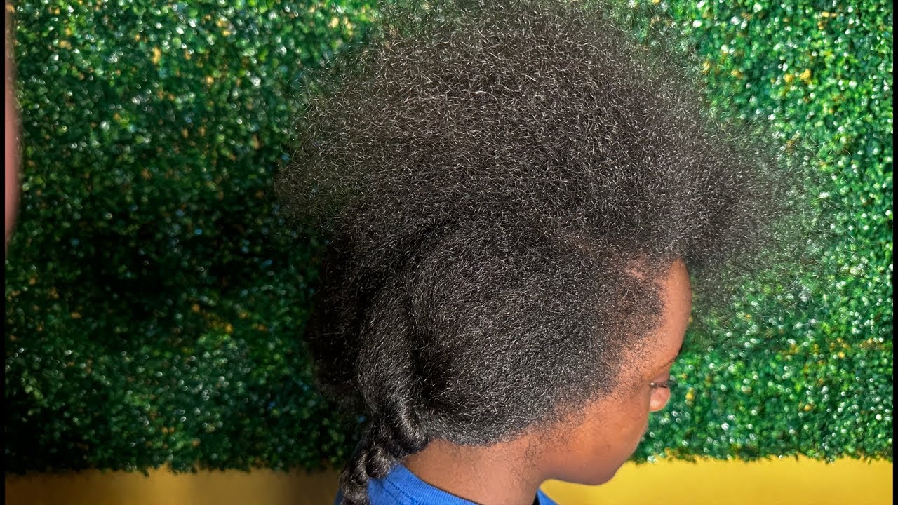Doing my daughters hair for homecoming | Natural  hair updo| IM LIVE!!!