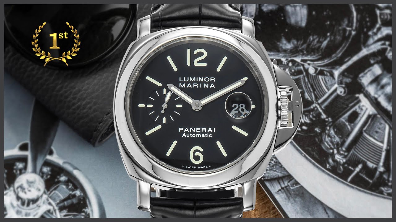 Обзор часов Officine Panerai Luminor Marina Automatic Acciaio PAM 00104 / часы Киев!