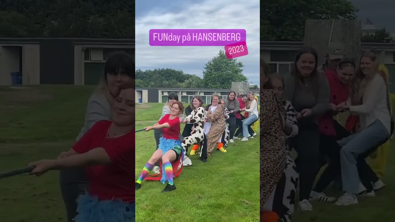 FUNday for alle nye elever p&aring; Grundforl&oslash;b 1, udkl&aelig;dning, konkurrencer, teamspirit og is.