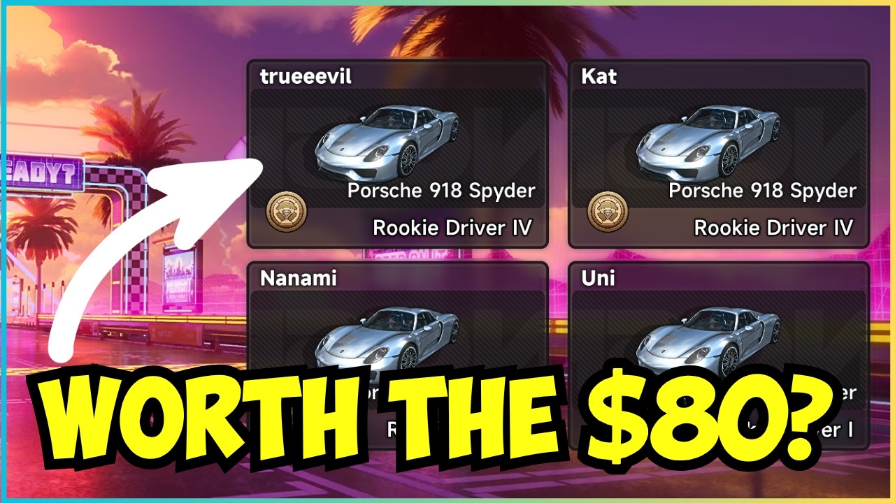 Стоил ли Porsche 918 Spyder 80 долларов? Давайте выясним! | Neverness to Everness 1.1