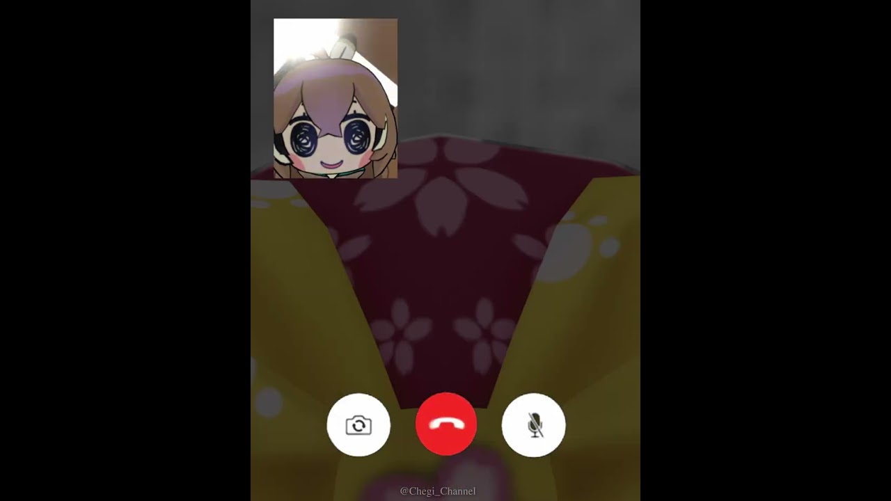Mumei on the phone