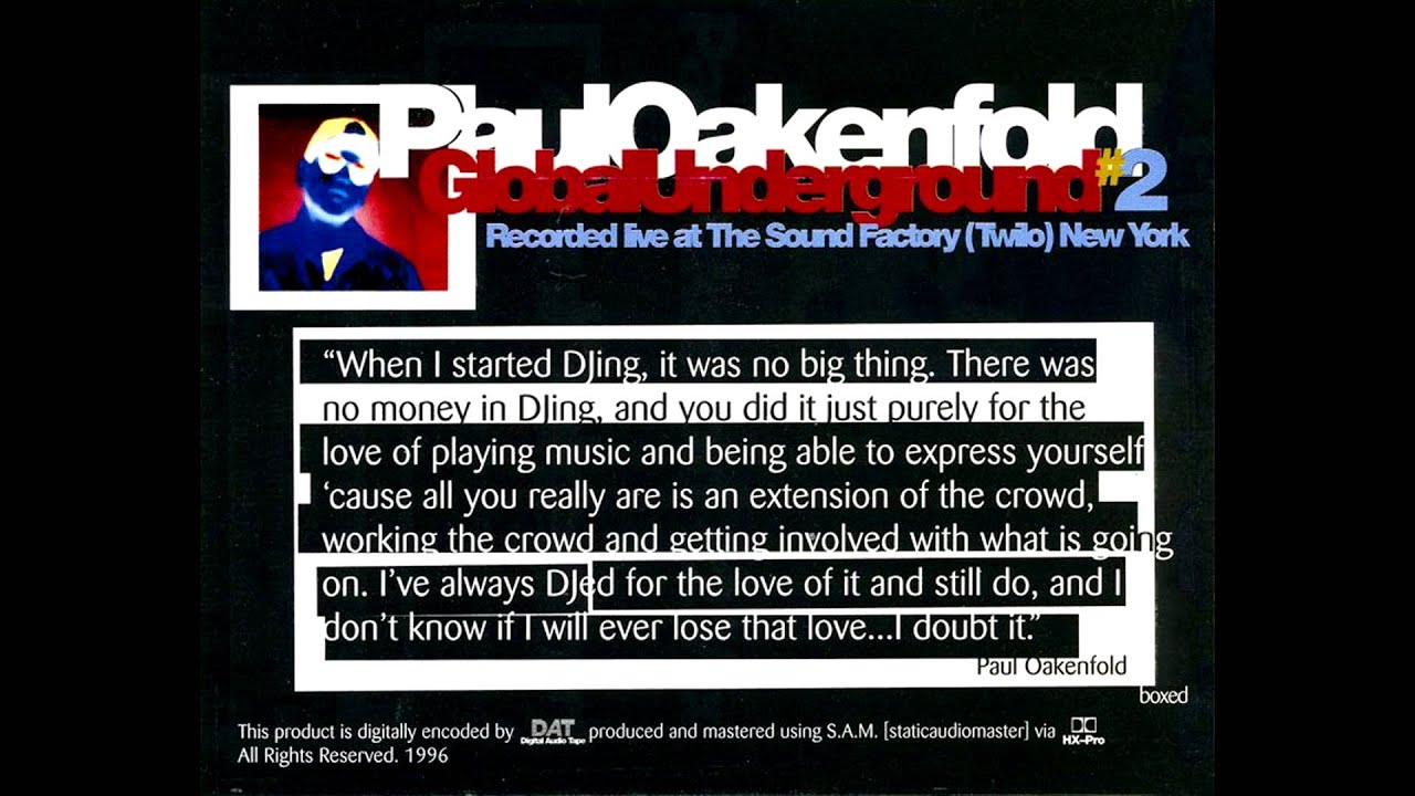 Paul Oakenfold - GU Boxed #2 '96 (Tape 1)