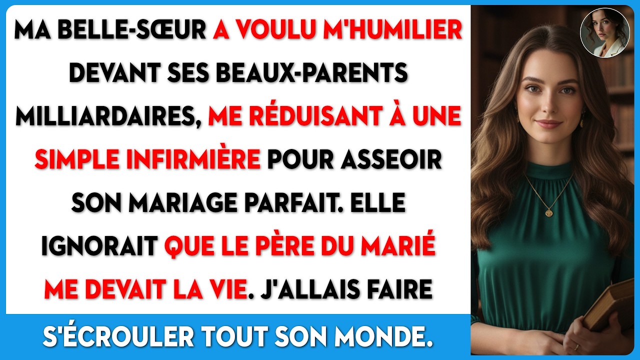 À son mariage, ma belle-sœur me traite de 