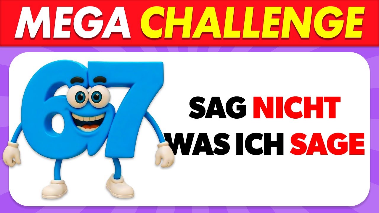 Sag nicht das Gleiche wie ich 🤷&zwj;♂️❌ 67 Fragen 🔥 Nur 2% schaffen es bis zum Ende!