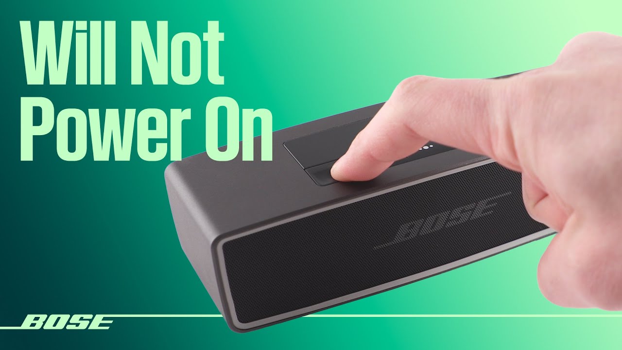 Bose SoundLink Mini II – не включается