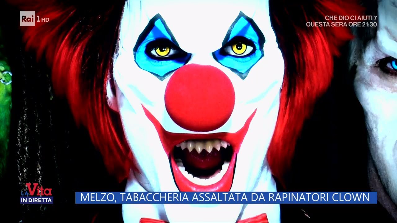 Melzo, tabaccheria assaltata da rapinatori clown - La vita in diretta 02/03/2023