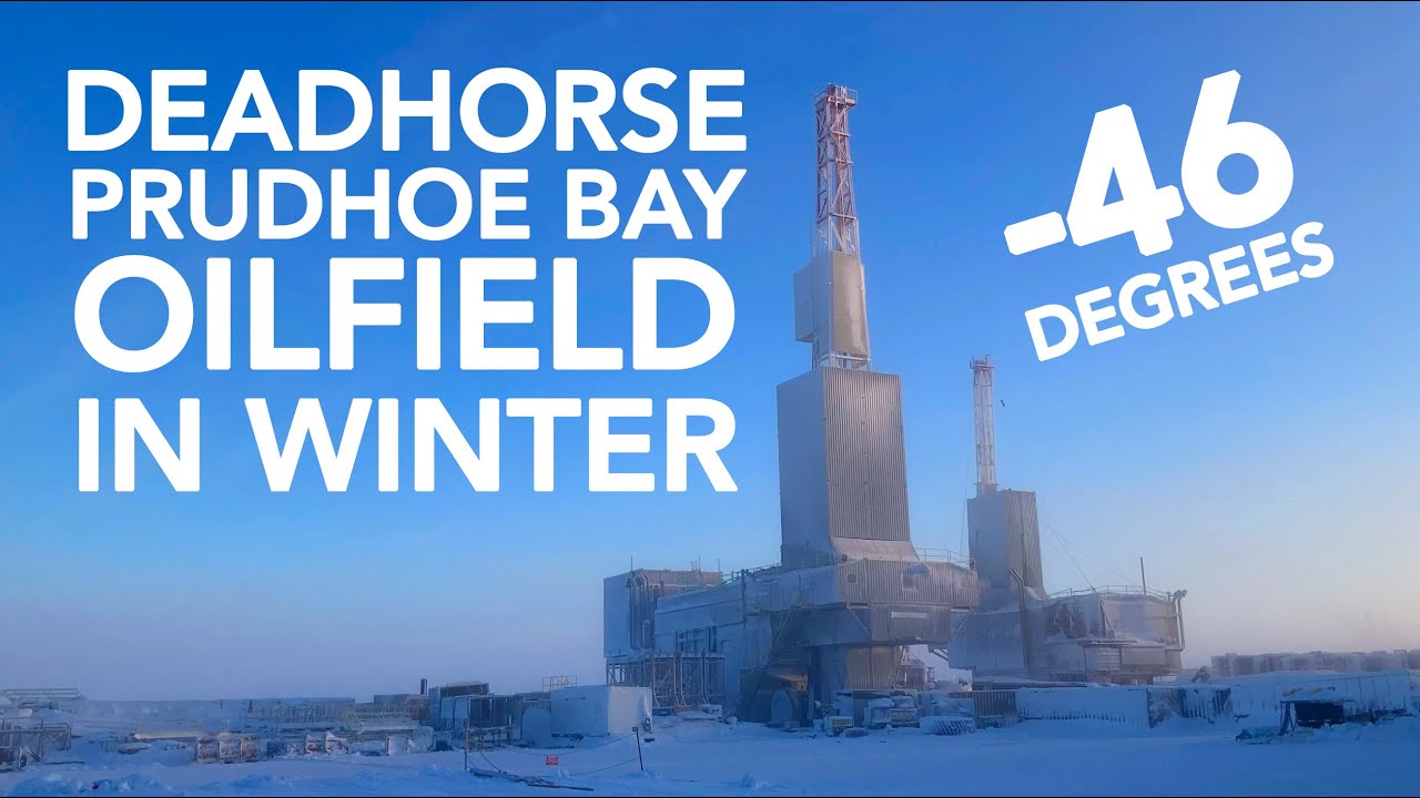 Deadhorse / Prudhoe Bay, Arctic Alaska. Remote oilfield camp in winter, with lows below -40deg. [4K]