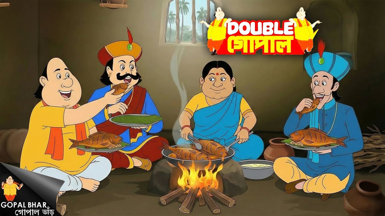 বাড়ির দাওয়াত! গোপাল দাদা রাজা–মন্ত্রীকে খাওয়ালেন মাছ | Gopal Bhar | গোপালভাঁড় | New Episode