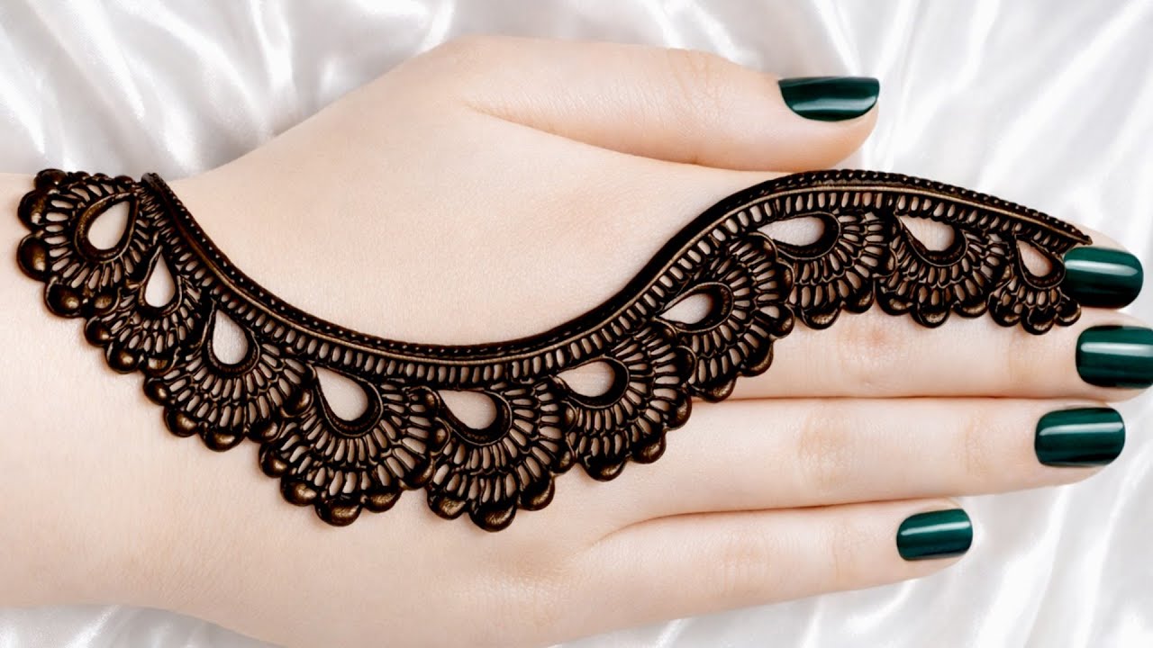 Easy Simple Front Hand Mehndi//New Stylish Mehndi Ki Design//mehandi ka design//mehndi design/