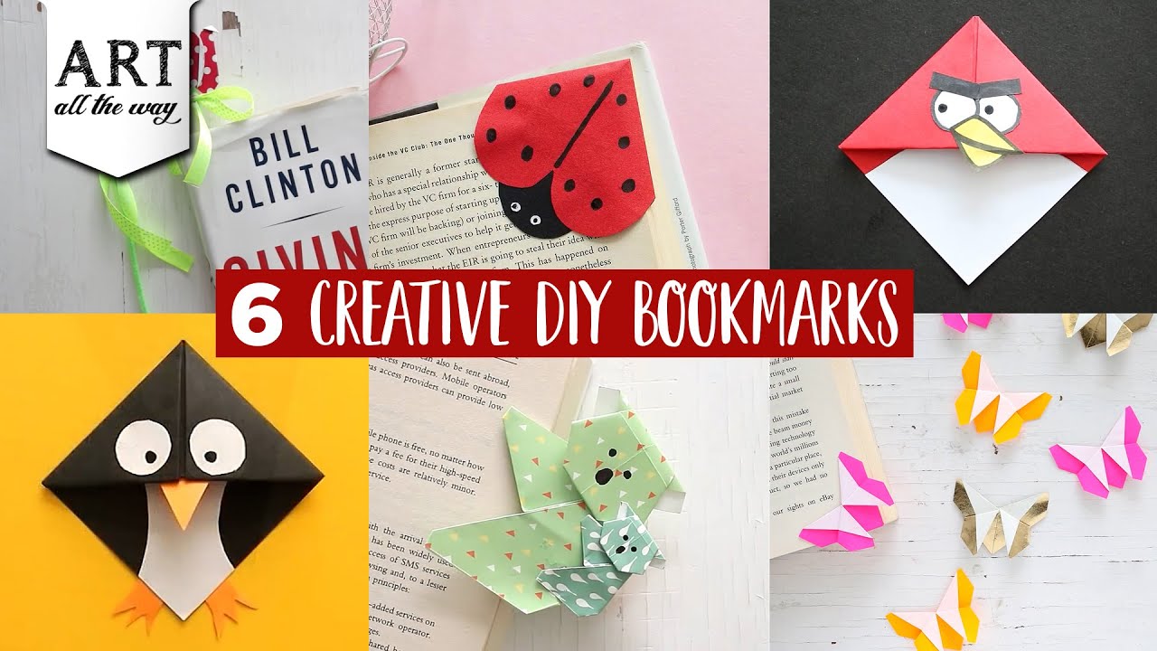6 Creative DIY Bookmarks | Origami Crafts | Paper Craft Ideas | Kids Crafts | Handmade Bookmark