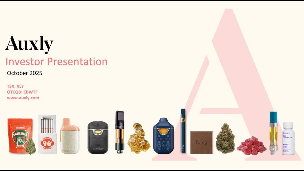 Веб-трансляция Auxly Cannabis Group Inc. (TSX: XLY / OTCQB: CBWTF) | Презентация Planet MicroCap:...