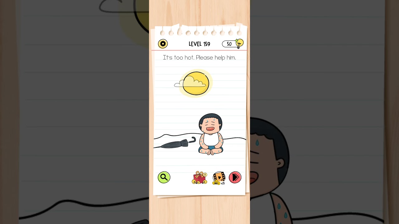 It's to hot please help him. brain test all star IQ level 159 solutions