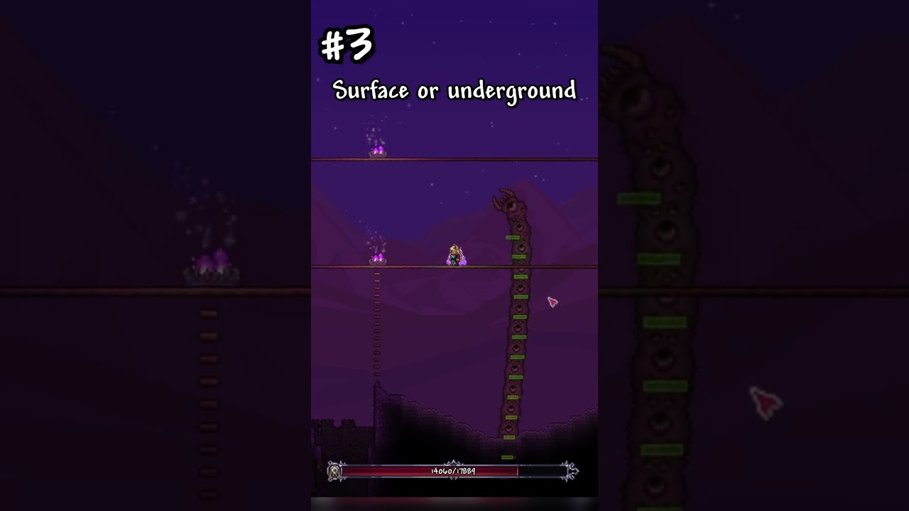 Tips For Fighting Eater of Worlds In Terraria! #shortsvideo #terraria #gamingshorts
