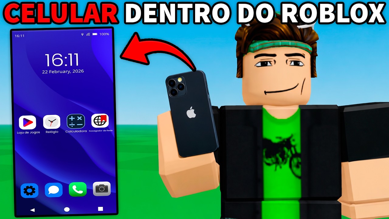 COMO USAR UM CELULAR DENTRO DO ROBLOX!