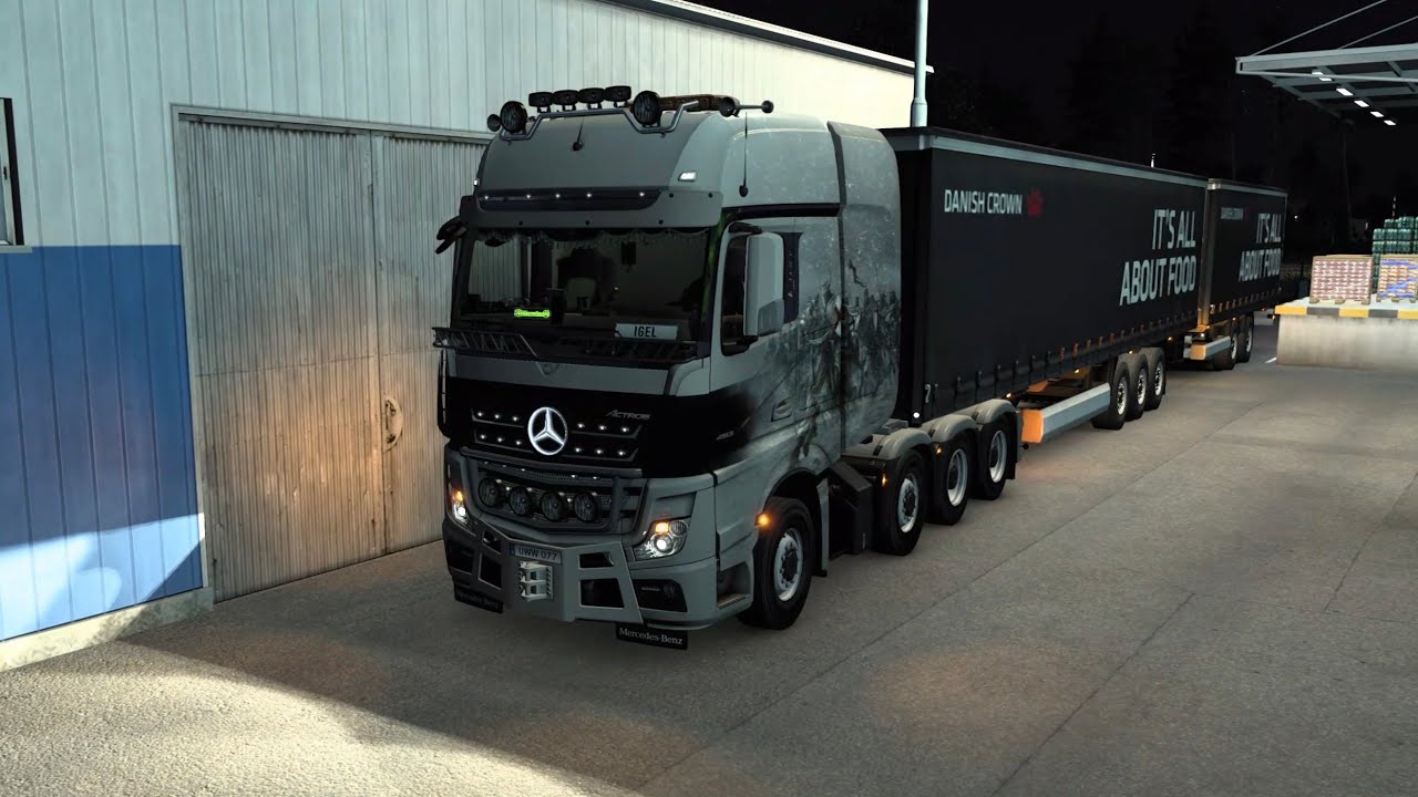 ETS2 (1.57) Mercedes New Actros von Umea nach Lulea (220km)