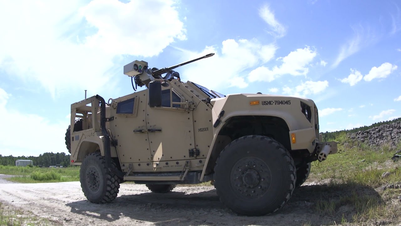 FN 30mm XM914 System mounted to USMC JLTV