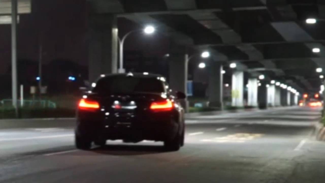 BMW F87 M2 with Fi Exhaust Turbo Back Valvetronc Carbon Fiber Tips