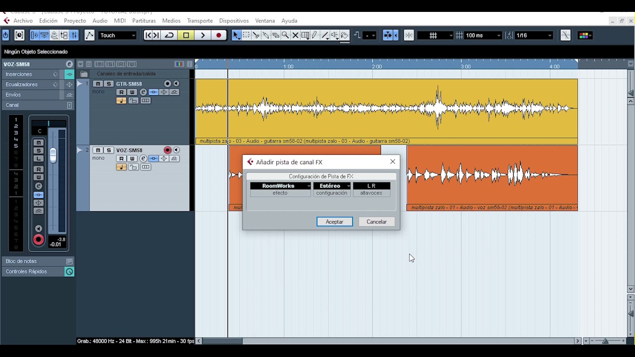BUS DE EFECTOS MAS PROCESO EN LA VOZ // Cubase 5 en adelante