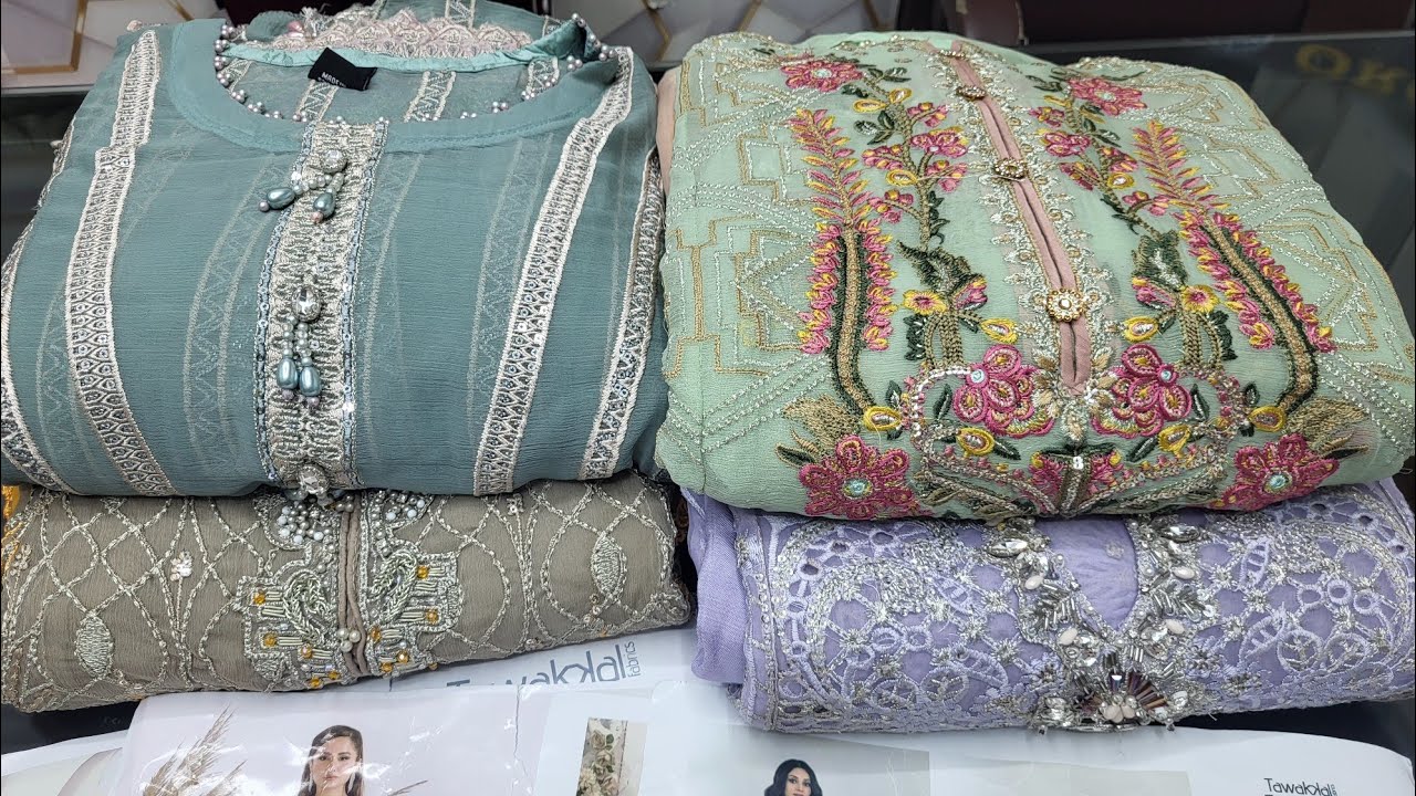 Most Demanding Tawakkal Exclusive Pakistani Luxury Chiffon | Pakistani Party Dress Woman's Suit 2025