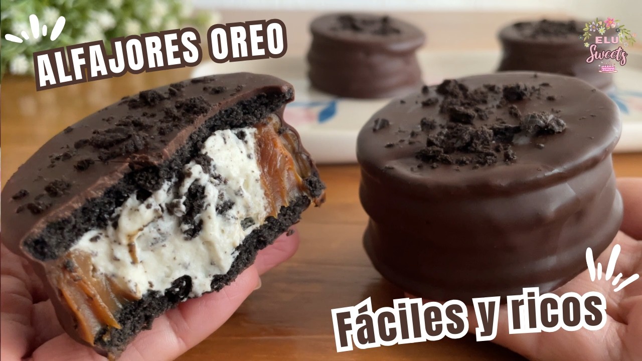 Суперсливочные альфахорес с печеньем Oreo 🤍 | Легко, вкусно и быстро | Elu Sweets