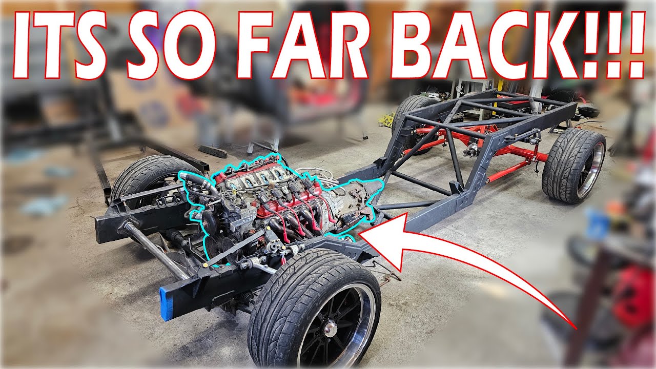 THE TRUCK IS MID ENGINE!!  -  Pro Touring C10 Chassis Build Part 7