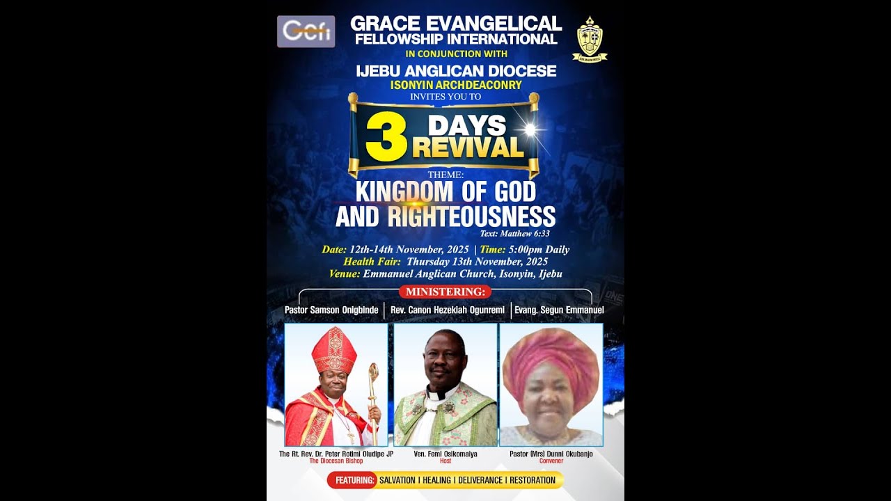 KINGDOM OF GOD AND RIGHTEOUSNESS - DAY 1