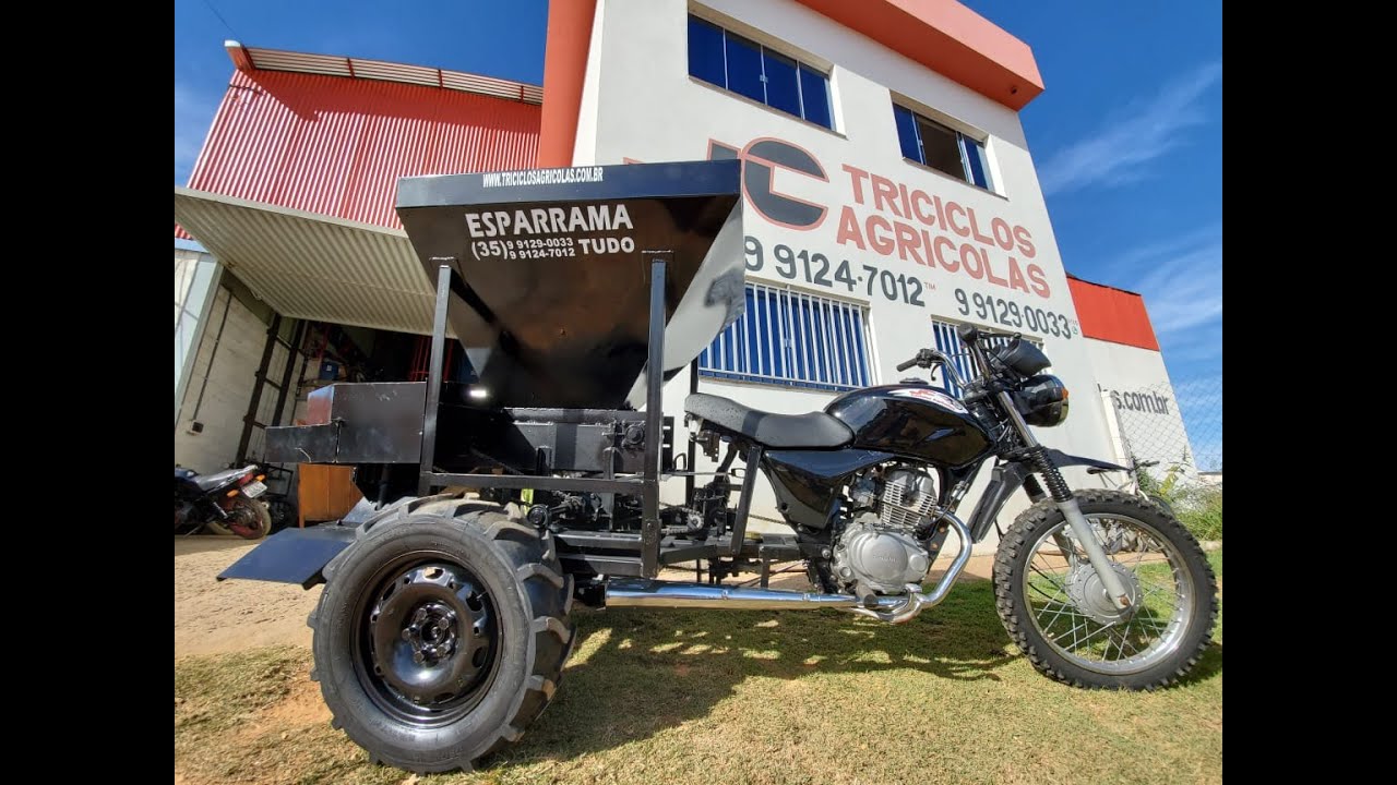 Regulagem da Moto Adubadeira Esparrama Tudo - JC Triciclos Agrícolas