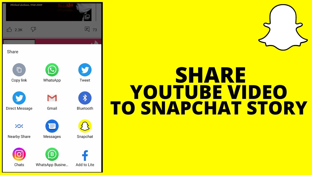 How To Share Youtube Video On Snapchat Story (2022)