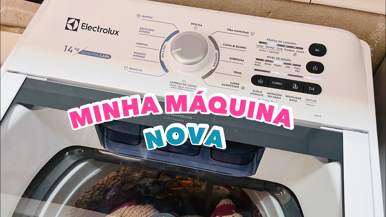 MINHA MÁQUINA DE LAVAR NOVA CHEGOU ELA É MARAVILHOSA 😍