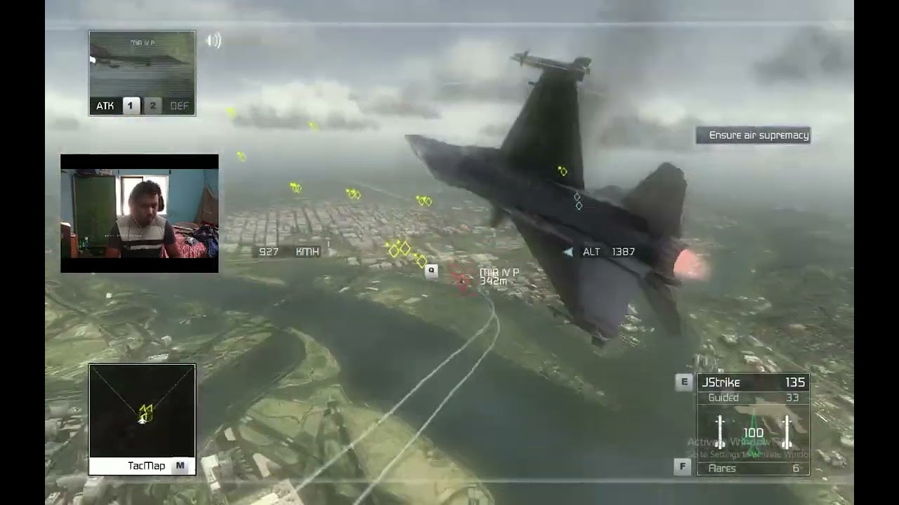 Tom Clancy's HAWX Red Eagle Mission | Washington D.C. Full Gameplay | f 16 fighting falcon