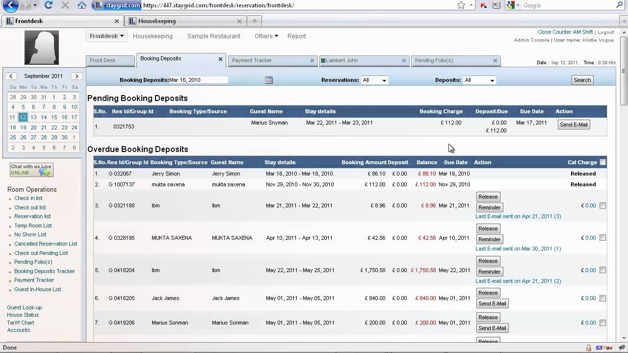 Hotelogix Tutorial - Payment Tracker