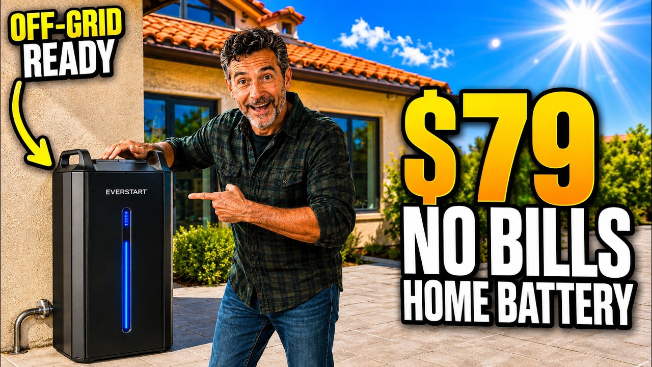This $79 WALMART Battery Stores Solar Power for 15 YEARS &mdash; No Lithium NEEDED!!