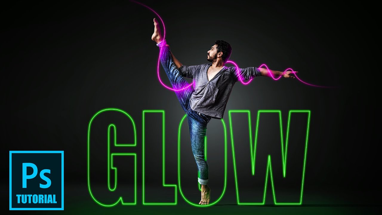 [Photoshop Tutorial] Glow Effekt - Lichtstrahlen und Leuchttext erstellen