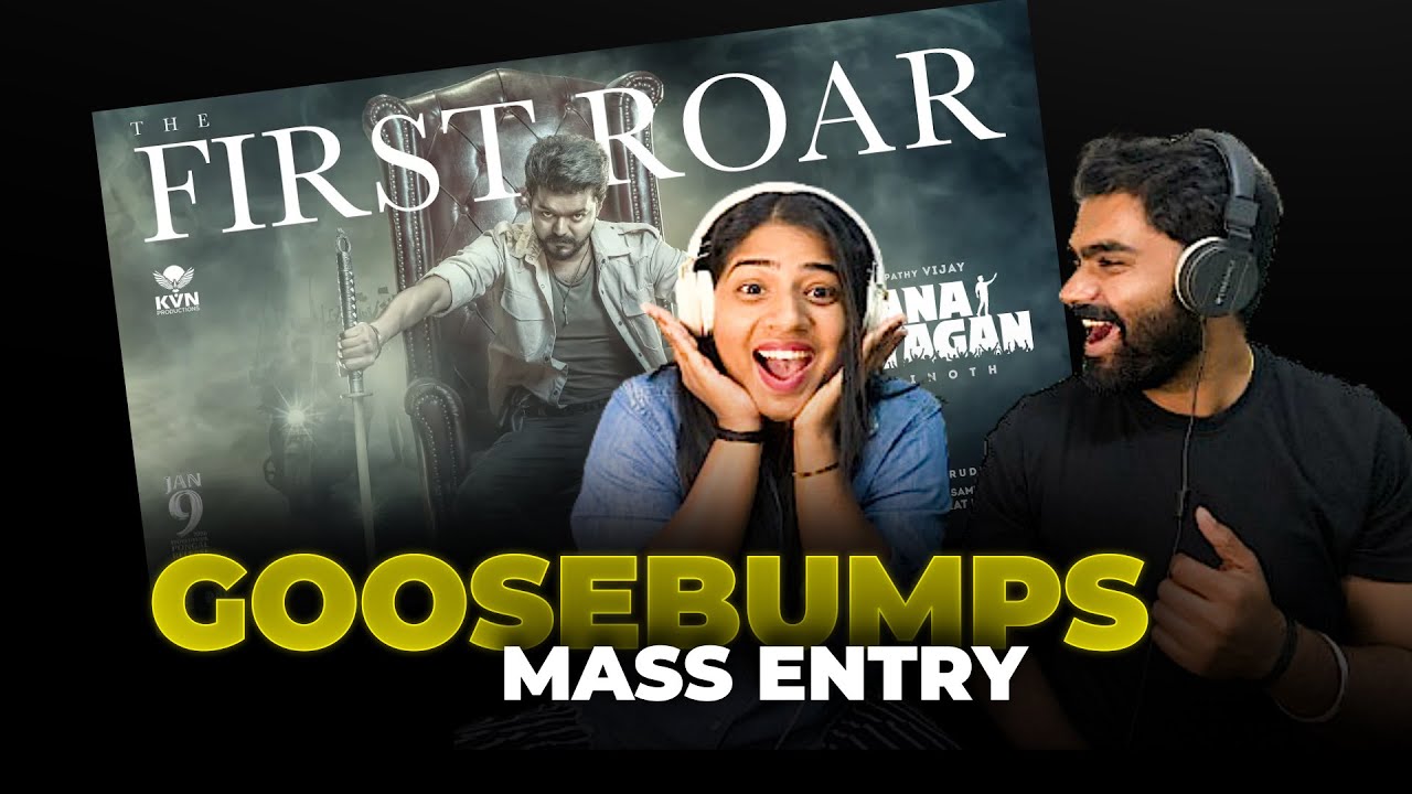 The First Roar - Jana Nayagan REACTION | Thalapathy Vijay | H Vinoth | Pooja Hegde | Anirudh | KVN