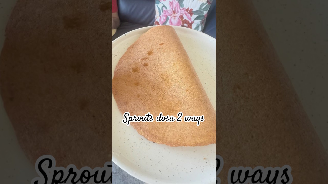 2 ways to make sprouts dosa #healthy #vegan #vegetarian #lowcarb #glutenfree #highprotein #fitness