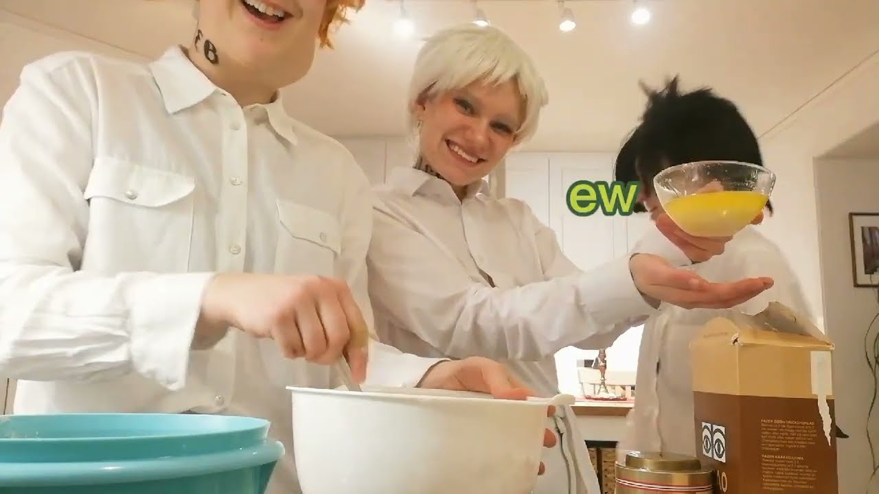 Emma, Norman and Ray makes mudcakes || TPN trio || (Norman dancing for 18 minutes straight)