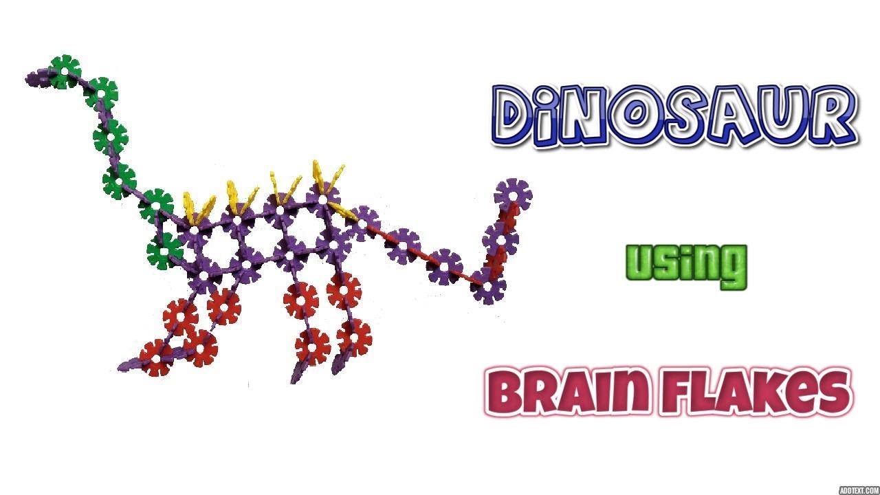 How to Build a Dinosaur using Brain Flakes | Kids innovative ideas at home.