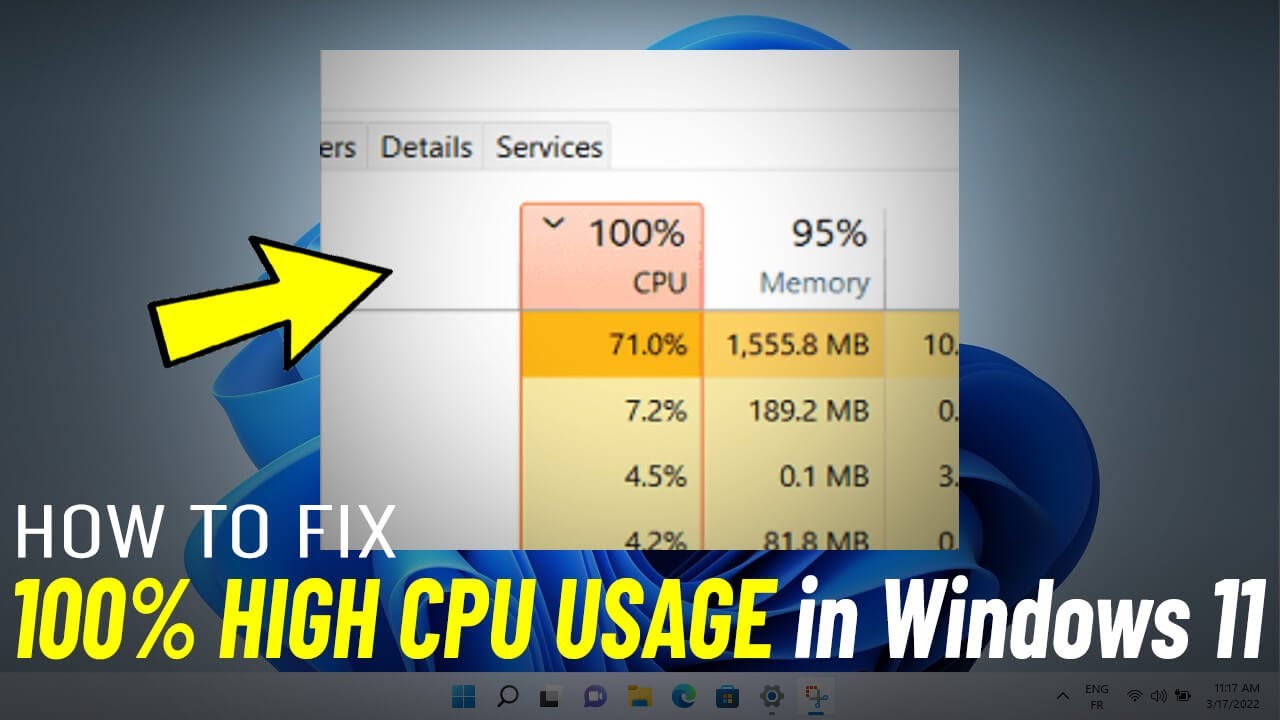 Как исправить 100% высокую загрузку ЦП в Windows 11 (простой метод)