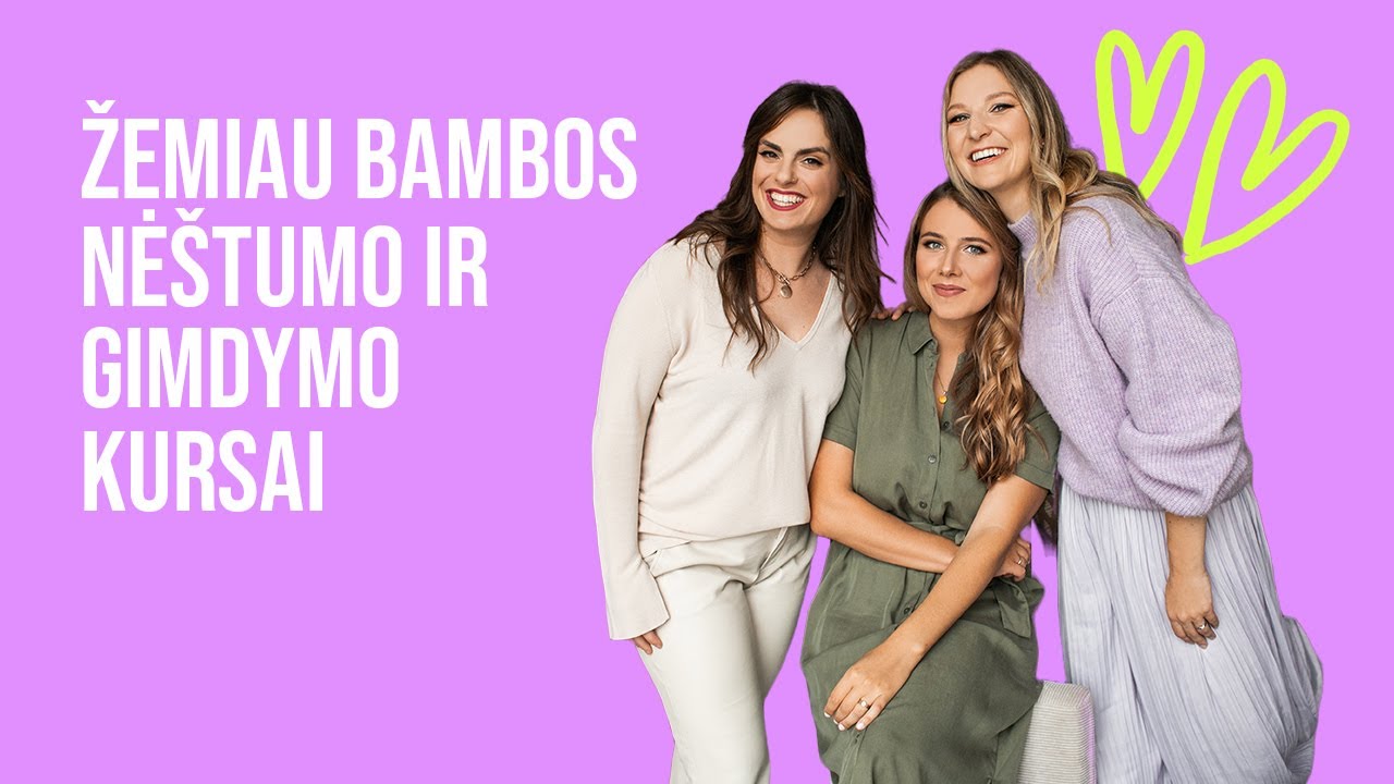 Žemiau bambos Nė&scaron;tumo ir Gimdymo kursai