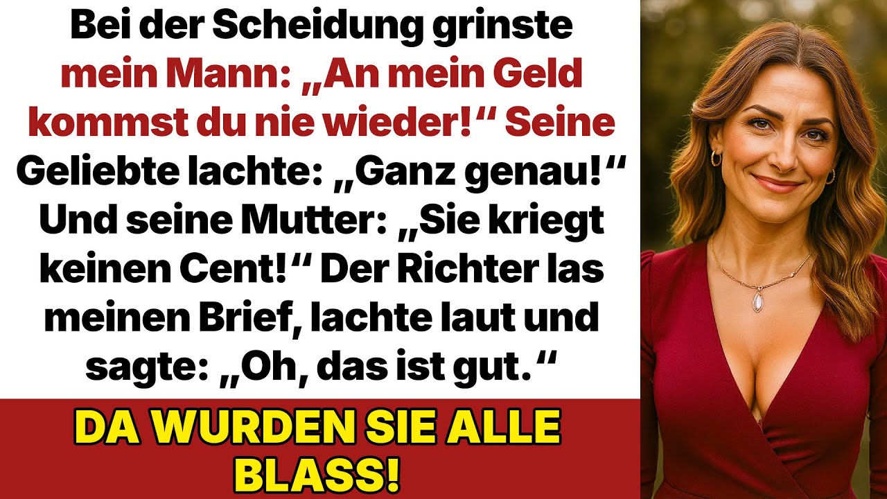 Er sagte: „Du wirst mein Geld nie wieder anfassen!“ Doch der Richter las meinen Brief.