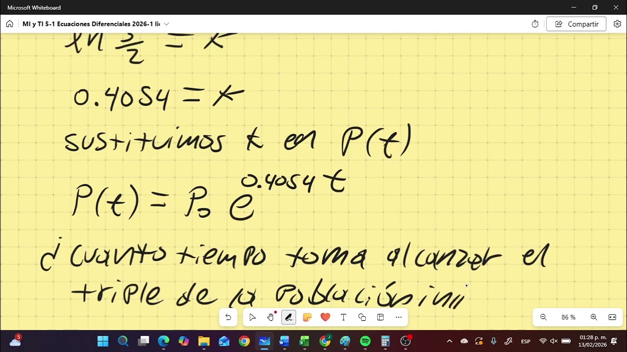 MI y TI ECUACIONES DIFERENCIALES Clase del 13 de Febrero 2026