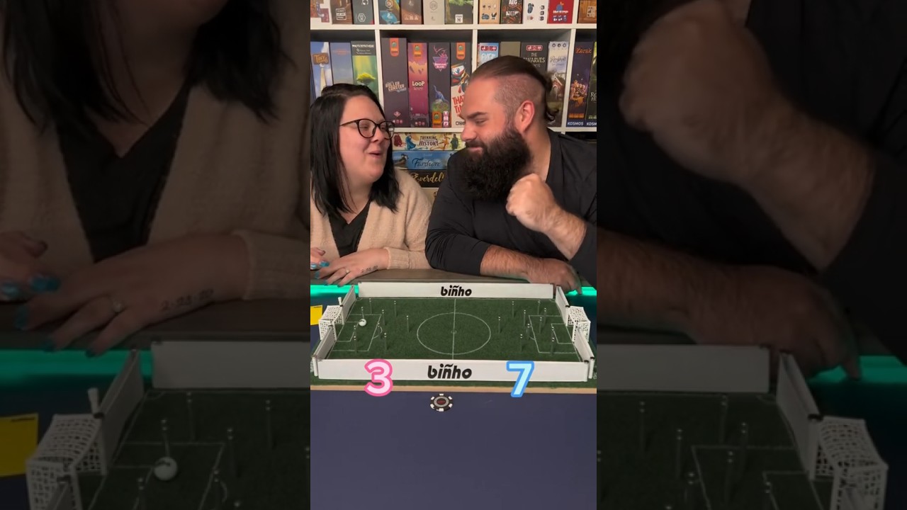 A Tabletop Soccer Board Game?! This is Bi&ntilde;ho! #boardgame #couple #soccer