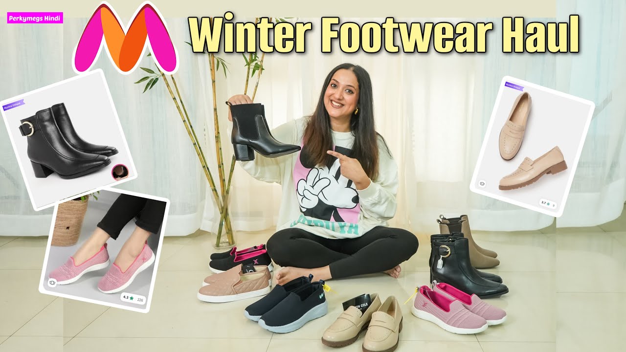 Myntra Winter Footwear Haul | Boots, Loafers, Everyday Slip on Sneakers n more | Perkymegs Hindi