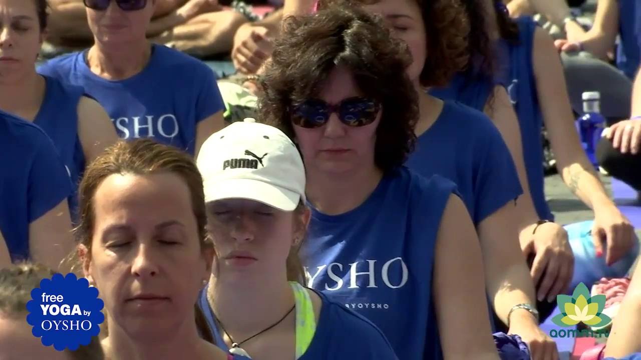 1h15mins clase Free Yoga by Oysho Madid 2016