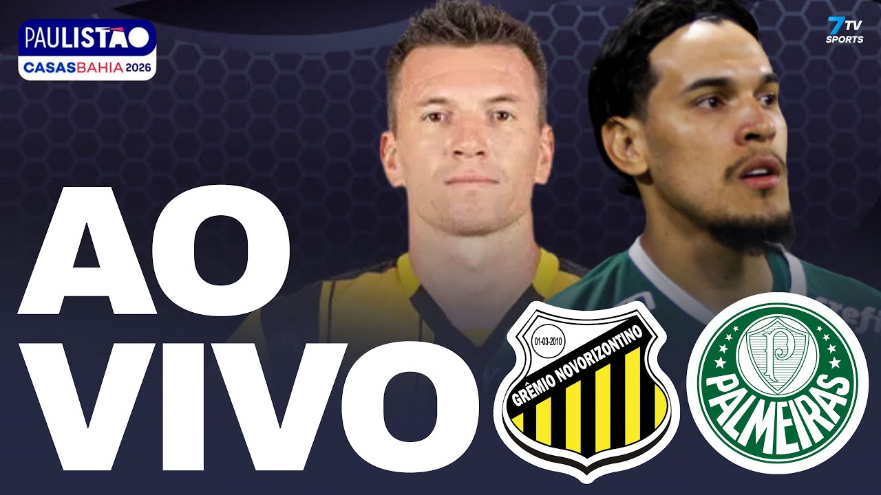 NOVOHORIZONTINO X PALMEIRAS AO VIVO  -  NOVORIZONTINO X PALMEIRAS AO VIVO COM IMAGEM - 7TV