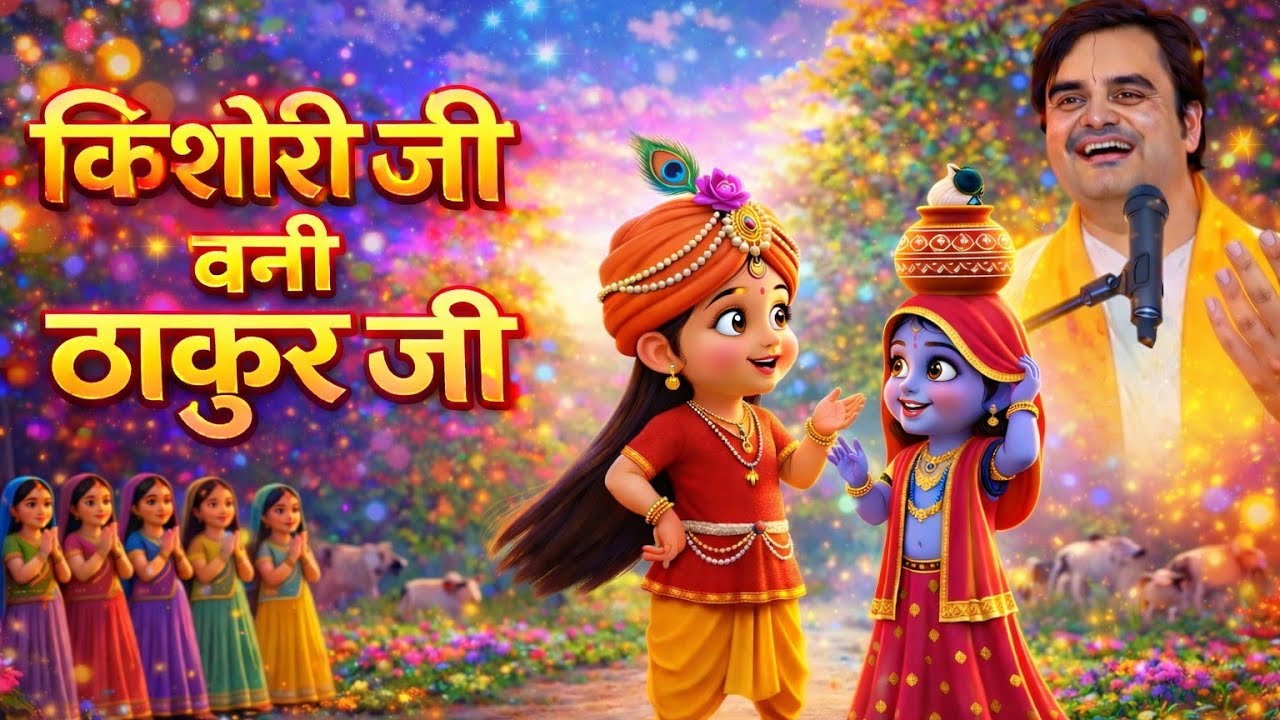 जब किशोरी जी ने बनाया ठाकुर जी का रूप। @BhaktiPath #indreshupadhyay 
