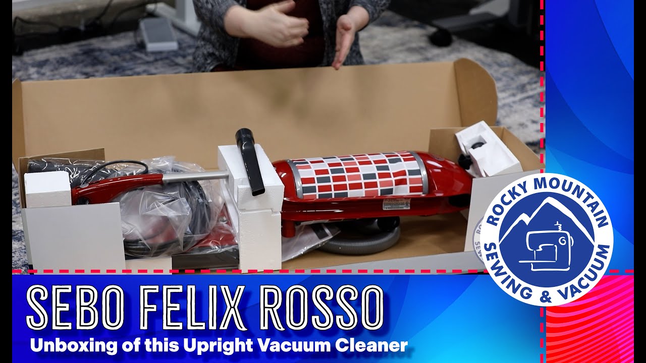 Распаковка вертикального пылесоса SEBO Felix Premium Rosso